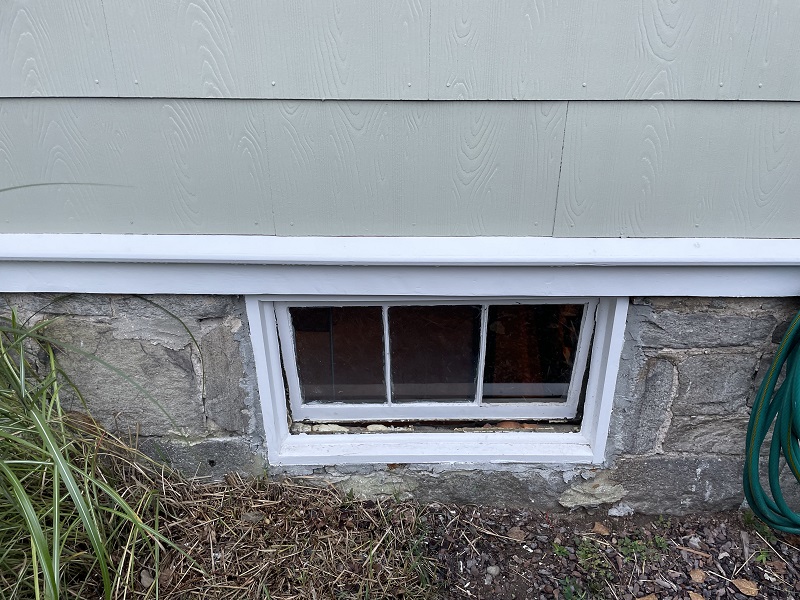 Mice can crawl right in through this window